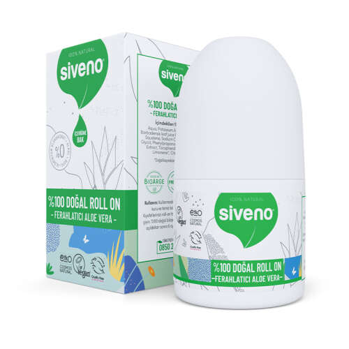 Siveno Doğal Ferahlatıcı Aloe Vera Özlü Roll-On 50 ml - Siveno
