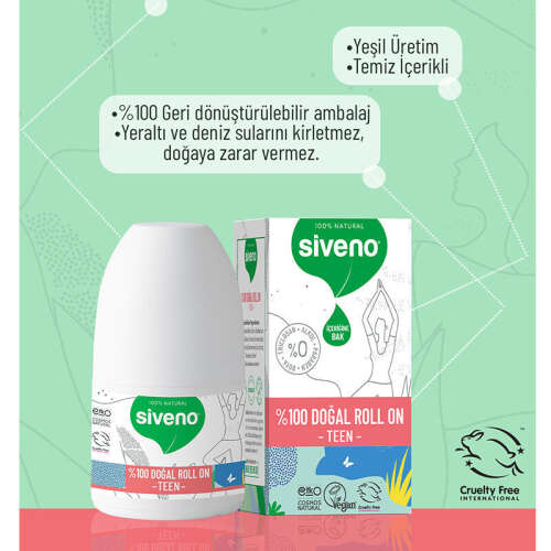 Siveno Doğal Teen Pink Roll-On 50 ml - 4