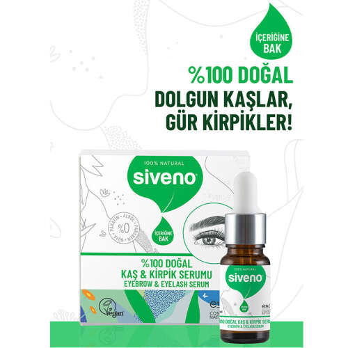 Siveno Kaş ve Kirpik Güçlendirici Doğal Serum 10 ml - 3