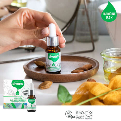 Siveno Kaş ve Kirpik Güçlendirici Doğal Serum 10 ml - Siveno