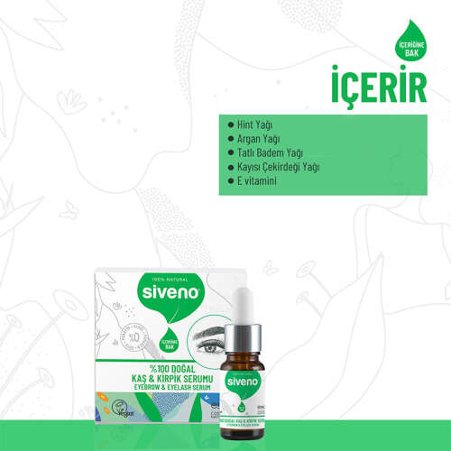 Siveno Kaş ve Kirpik Güçlendirici Doğal Serum 10 ml - 3