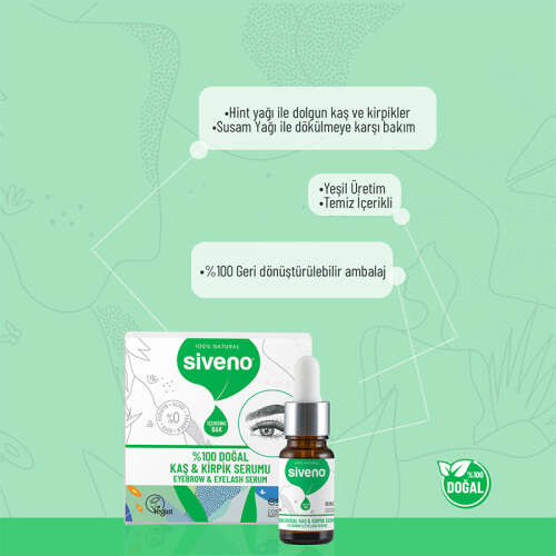 Siveno Kaş ve Kirpik Güçlendirici Doğal Serum 10 ml - 5