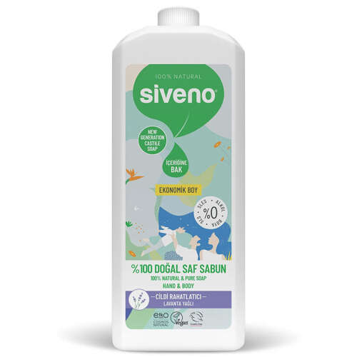 Siveno Lavanta Yağlı Doğal Sıvı Sabun 1L - Siveno