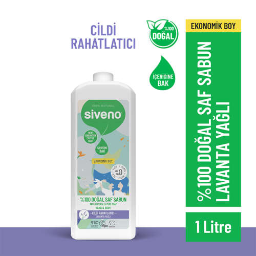 Siveno Lavanta Yağlı Doğal Sıvı Sabun 1L - 2