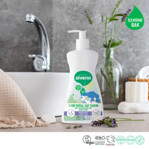 Siveno Lavanta Yağlı Doğal Sıvı Sabun 300 ml - 3