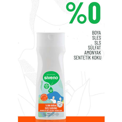 Siveno Portakal Yağlı Doğal Duş Sabunu 300 ml - 4