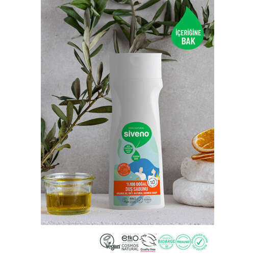 Siveno Portakal Yağlı Doğal Duş Sabunu 300 ml - 6