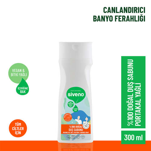 Siveno Portakal Yağlı Doğal Duş Sabunu 300 ml - 2