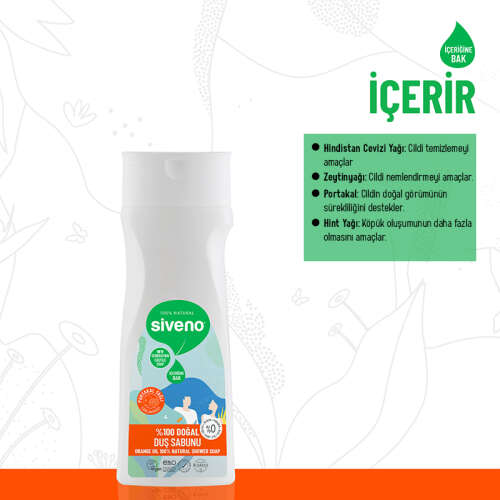 Siveno Portakal Yağlı Doğal Duş Sabunu 300 ml - 3