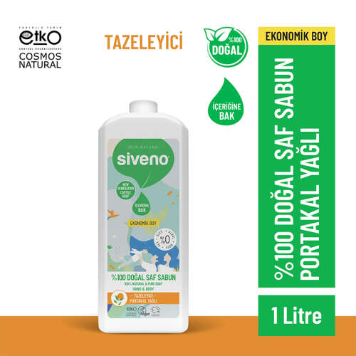 Siveno Portakal Yağlı Doğal Sıvı Sabun 1L - 2