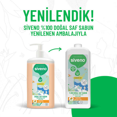 Siveno Portakal Yağlı Doğal Sıvı Sabun 1L - 5