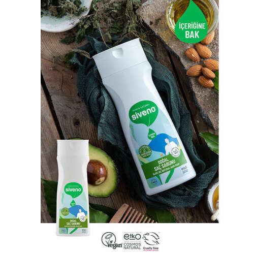Siveno Zeytinyağlı Doğal Saç Sabunu Erkekler için 300 ml - 4
