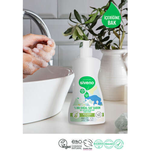 Siveno Zeytinyağlı Doğal Sıvı Sabun 300 ml - 4