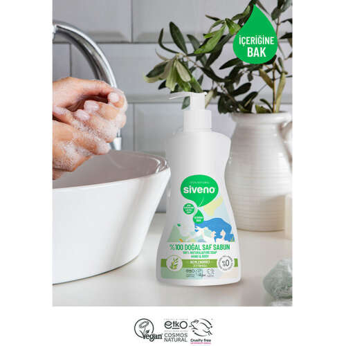 Siveno Zeytinyağlı Doğal Sıvı Sabun 300 ml - 4