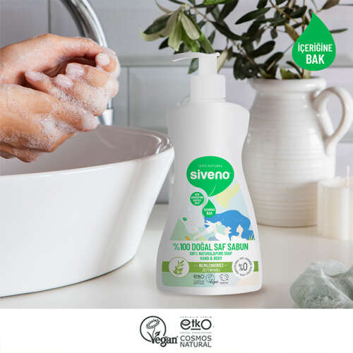 Siveno Zeytinyağlı Doğal Sıvı Sabun 300 ml - 4