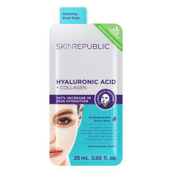 Skin Republic Hyaluronic Acid + Collagen Face Mask Sheet 25 ml - 1