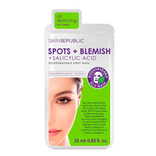 Skin Republic Spots + Blemish Face Mask Sheet 25 ml - 1