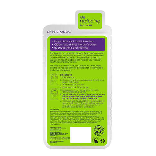 Skin Republic Spots + Blemish Face Mask Sheet 25 ml - 3