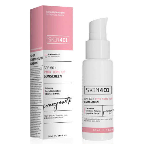 Skin401 Spf 50 Pink Tone Up Pembe Ton Eşitleyici Güneş Kremi 50 ml - Skin401