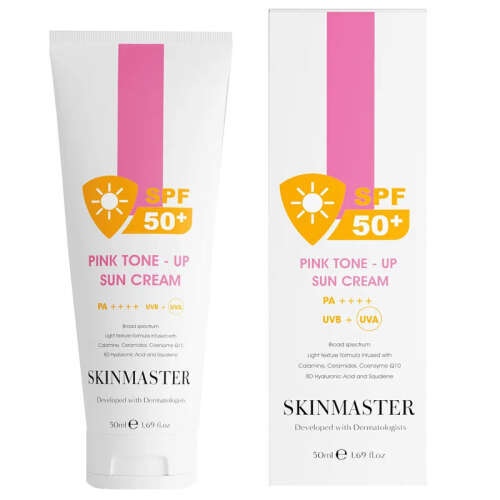 Skinmaster SPF 50+ Pembe Ton Eşitleyici ve Aydınlatıcı Güneş Kremi 50 ml - Skinmaster