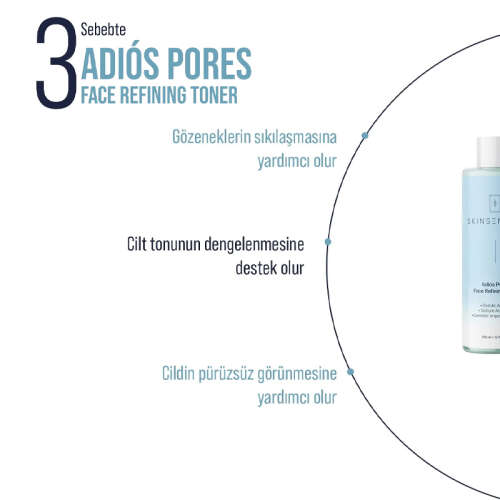 Skin Sensual Adios Pores Face Refining Toner 200 ml - 5