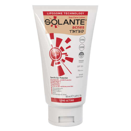 Solante Acnes Tinted Losyon SPF 50+ 50 ml - Solante