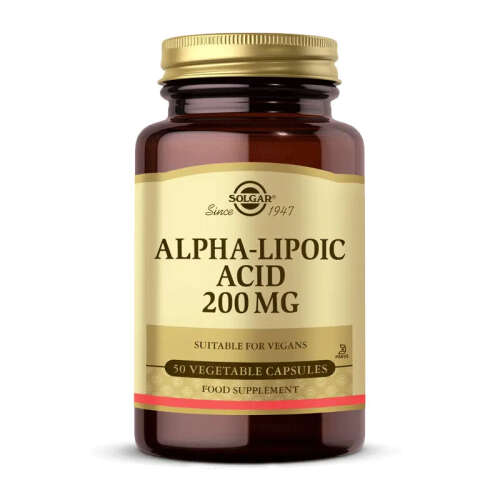 Solgar Alpha Lipoic Acid 200 mg 50 Kapsül - Solgar