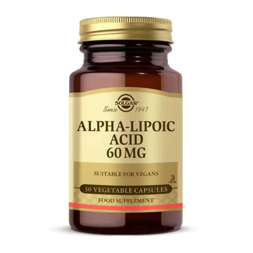 Solgar Alpha Lipoic Acid 60 mg 30 Kapsül - Solgar