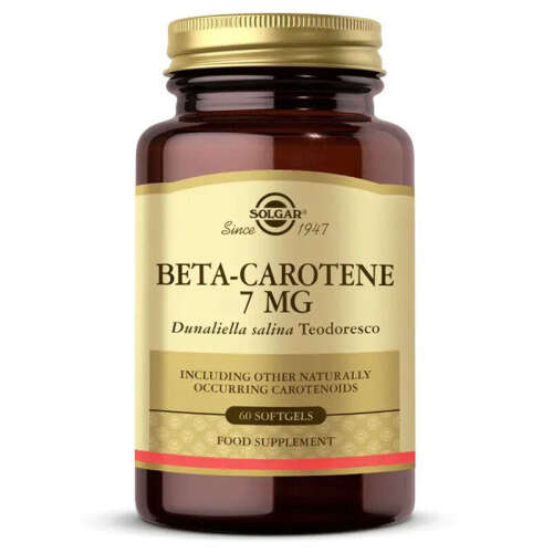 Solgar Beta Carotene 7 mg 60 Yumuşak Jelatin Kapsül - Solgar