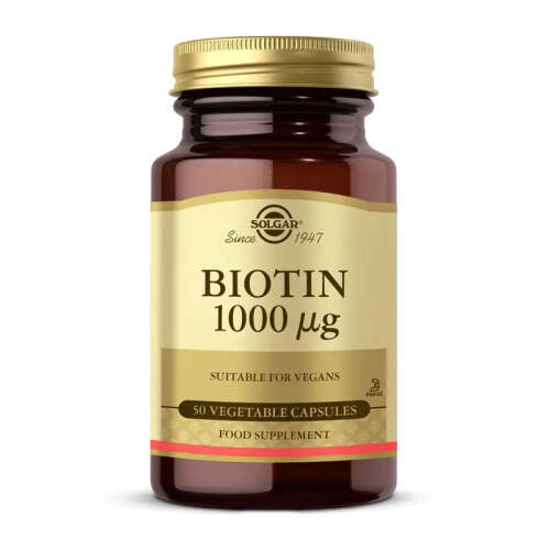 Solgar Biotin 1000 mcg 50 Kapsül - Solgar