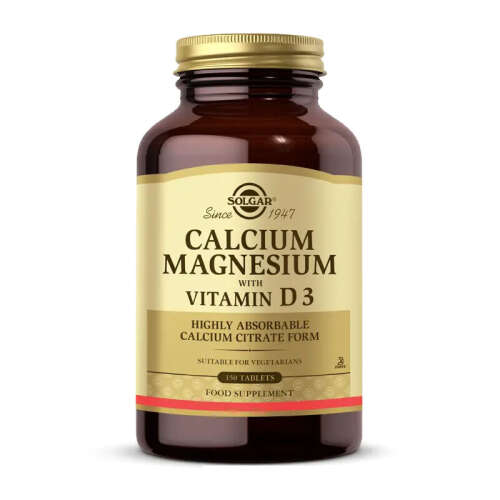 Solgar Calcium Magnesium with Vitamin D3 150 Tablet - Solgar