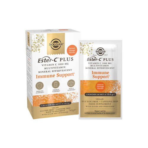 Solgar Ester-C Plus Vitamin C 1000 mg Multivitamin Mineral Efervesan 7 Saşe - Solgar