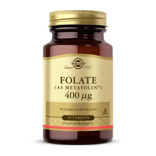 Solgar Folate (Metafolin) 400 mcg 50 Tablet - Solgar