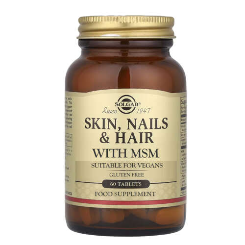 Solgar Formula Skin, Nails Hair With Msm Takviye Edici Gıda 60 Tablet - Solgar