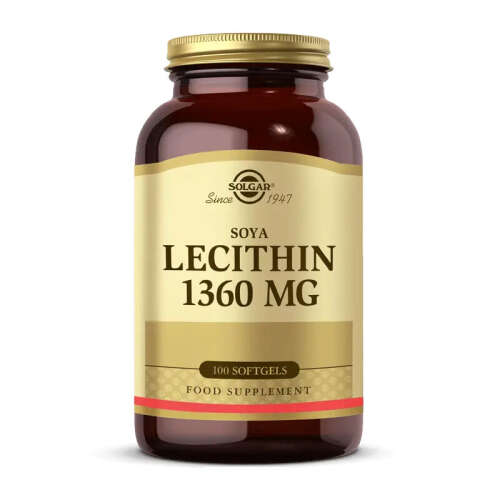 Solgar Lecithin 1360 mg 100 Yumuşak Jelatin Kapsül - Solgar