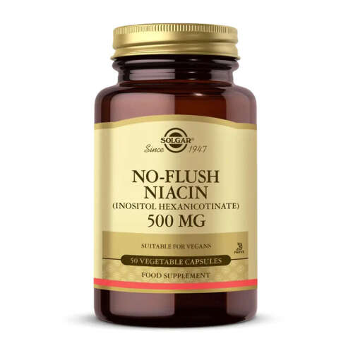 Solgar No Flush Niacin 500 mg Takviye Edici Gıda 50 Kapsül - Solgar