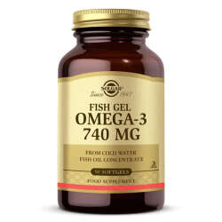 Solgar Omega-3 740 Mg Fish Gel 50 Yumuşak Jelatinli Kapsül - 1