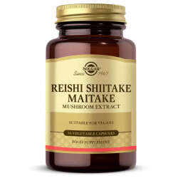 Solgar Reishi Shiitake Maitake Mushroom Extract 50 Bitkisel Kapsül - 1
