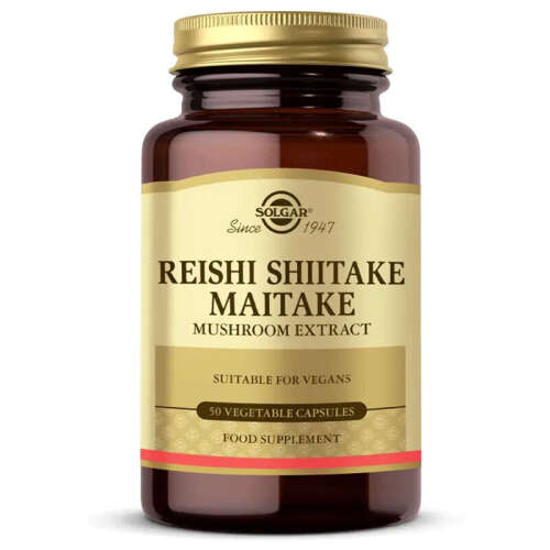 Solgar Reishi Shiitake Maitake Mushroom Extract 50 Bitkisel Kapsül - 1