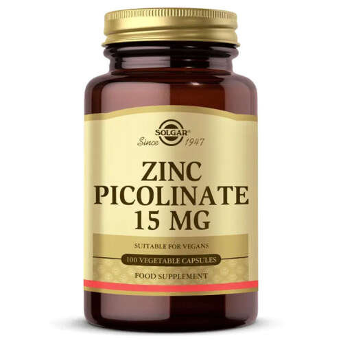 Solgar Zinc Picolinate 15 mg 100 Bitkisel Kapsül - 1