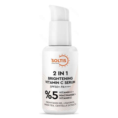 Soltis C Vitamini Aydınlatıcı ve Ton Eşitleyici Bakım Serumu SPF 50 30 ml - 1