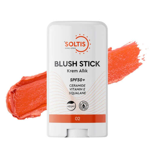 Soltis Nemlendirici Stick Allık SPF 50+ Şeftali Tonu 15 gr - Soltis