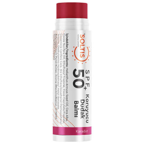 Soltis Renkli Dudak Nemlendiricisi SPF50+ 5 ml - Karadut - Soltis