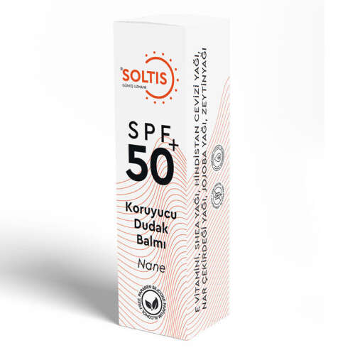 Soltis Yoğun Nemlendirici ve Dolgunlaştırıcı Dudak Balmı SPF50+ 5 ml - Nane - Soltis