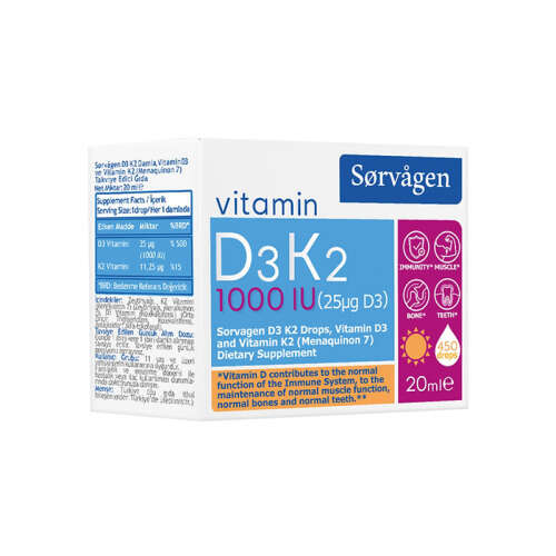 Sorvagen Vitamin D3K2 Takviye Edici Gıda 20 ml - 3