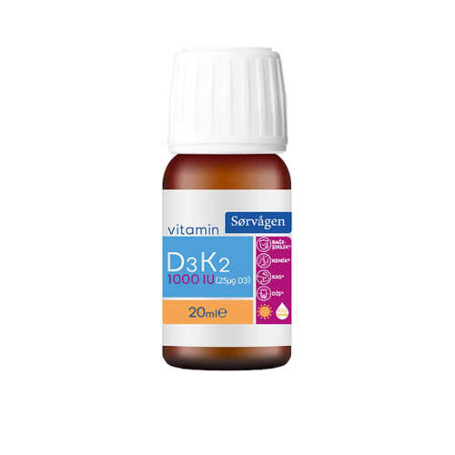 Sorvagen Vitamin D3K2 Takviye Edici Gıda 20 ml - 2