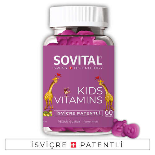 Sovital Kids Vitamins Takviye Edici Gıda 60 Gummies - 1