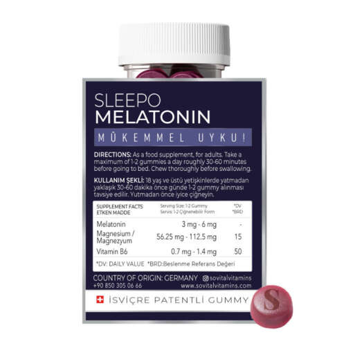 Sovital Sleepo Melatonin 60 Yumuşak Kapsül - 2