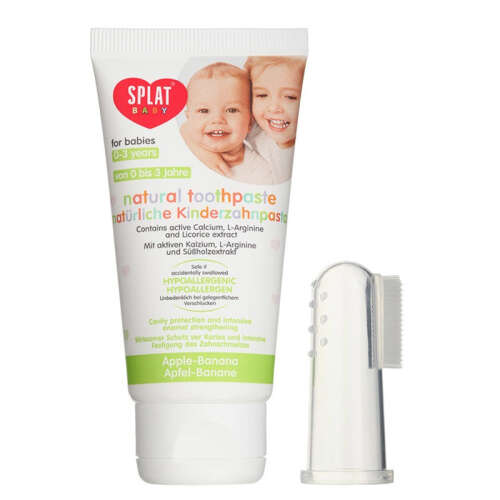 Splat Baby Apple+Banana 0-3 Yaş Diş Macunu+Fırçası - Splat