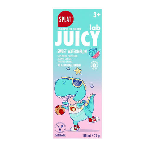 Splat Juicy Lab +3 Yaş Karpuzlu Çocuk Diş Macunu Renkli Simli 50 ml - Splat